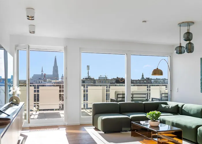 Exclusive Penthouse - Loft With Private Parking Overlooking Cologne Cathedral